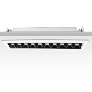 LED Einbauleuchte Raster Line weiß/schwarz 20W neutralweiß schwenkbar