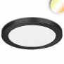 LED Aufbau/Einbauleuchte Slim Flex, 24W, schwarz, ColorSwitch 3000|3500|4000K