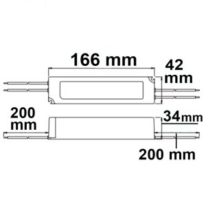 LED Trafo 24V/DC, 0-60W, IP67