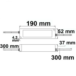 LED Trafo 24V/DC, 0-100W, IP67