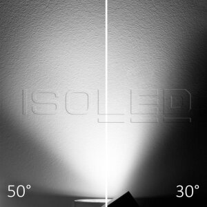 3-Phasen Schienen-Strahler fokussierbar, 35W, 30°-50°, weiß matt, 4000K, CRI92