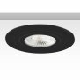Einbaurahmen rund, Lochausschnitt 68mm, Alu schwarz, für GU10/MR16 Spots