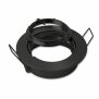 Einbaurahmen rund, Lochausschnitt 68mm, Alu schwarz, für GU10/MR16 Spots