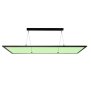 Pendelleuchte, LED Event-Panel Transparent, 63 W, RGB/3000 K, Schwarz, Spannungskonstant, 24 V/DC