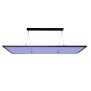 Pendelleuchte, LED Event-Panel Transparent, 63 W, RGB/3000 K, Schwarz, Spannungskonstant, 24 V/DC