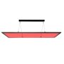 Pendelleuchte, LED Event-Panel Transparent, 63 W, RGB/3000 K, Schwarz, Spannungskonstant, 24 V/DC