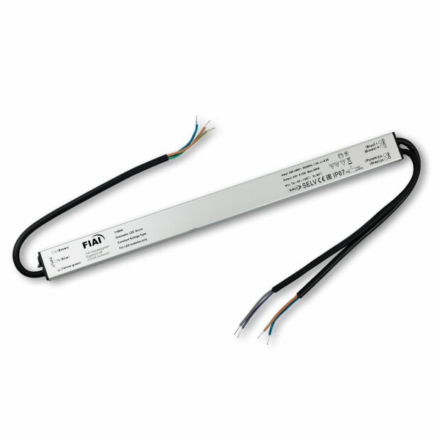 LED PWM-Trafo 24V/DC, 0-240W, slim, Push/DALI-2 dimmbar, IP67, SELV