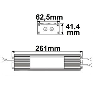 LED Trafo V2, 24V/DC, 0-320W, IP67, SELV