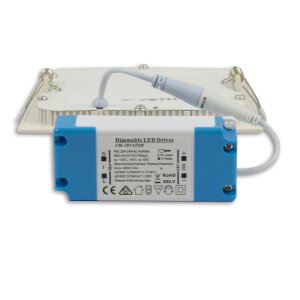 LED Downlight, 9W, eckig, ultraflach, blendungsreduziert,...