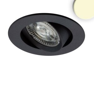 LED Einbauleuchte Slim68 Alu schwarz, rund, 9W,...