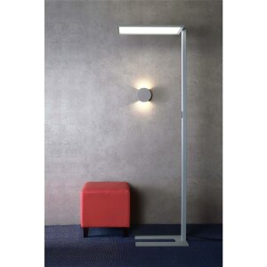 Stehleuchte, Office One Transparent, 55 W, Touch DIM, 4000 K, Aluminium, 200-240 V/AC