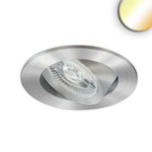 LED Einbauleuchte Slim68 Alu gebürstet, rund, 6W|6W,...