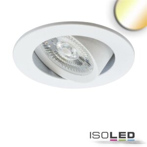 LED Einbauleuchte Slim68 Alu weiß, rund, 6W|6W 24V...