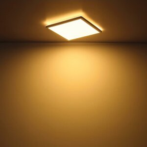 LED Deckenleuchte Slim300 schwarz, 18W, eckig, 300x300mm,...