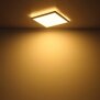 LED Deckenleuchte Slim300 weiß, 18W, eckig, 300x300mm, warmweiß, Up&Down