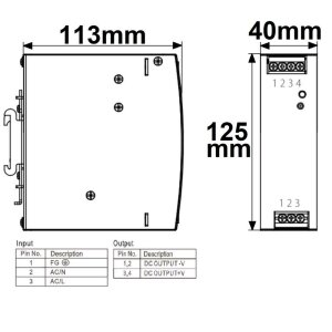 LED Hutschienen-Trafo 24V, 24~28V/DC, 0-150W