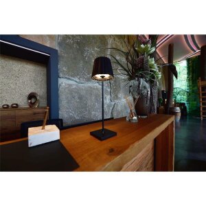 Akkuleuchte, Sheratan II, 2,2 W, Touch DIM, 3000 K, Schwarz, Spannungskonstant, 5 V/DC