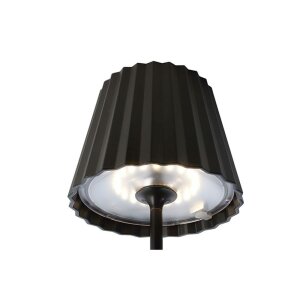 Akkuleuchte, Sheratan II, 2,2 W, Touch DIM, 3000 K, Schwarz, Spannungskonstant, 5 V/DC