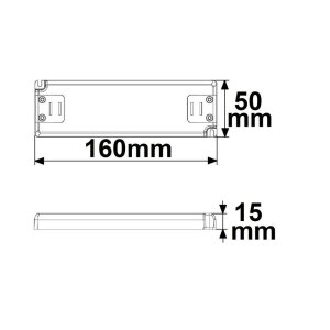 LED Trafo 12V/DC, 0-30W, ultraslim, SELV