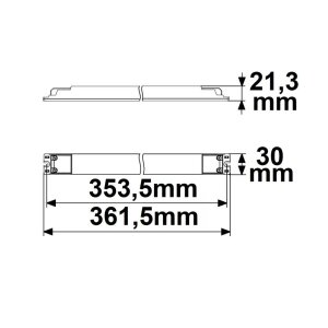 LED CCT PWM-Trafo 24V/DC, 0-100W, 2 Kanal, ultraslim,...