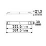 LED CCT PWM-Trafo 24V/DC, 0-100W, 2 Kanal, ultraslim, Push/DALI-2 DT8 dimmbar, SELV