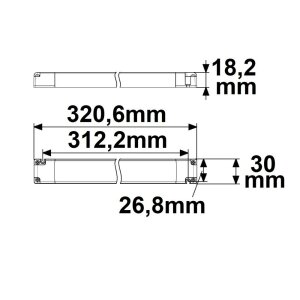 LED PWM-Trafo 24V/DC, 0-100W, ultraslim, dimmbar