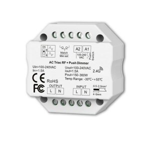 Sys-Pro + Zigbee 3.0 Push/Funk Dimmer, 230V AC, 360 VA,...