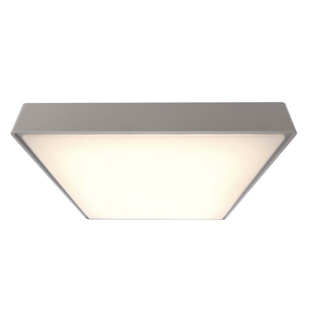 Deckenaufbauleuchte, Quadrata III 400x400 mm, 21 W, 3000 K, Grau, 220-240 V/AC