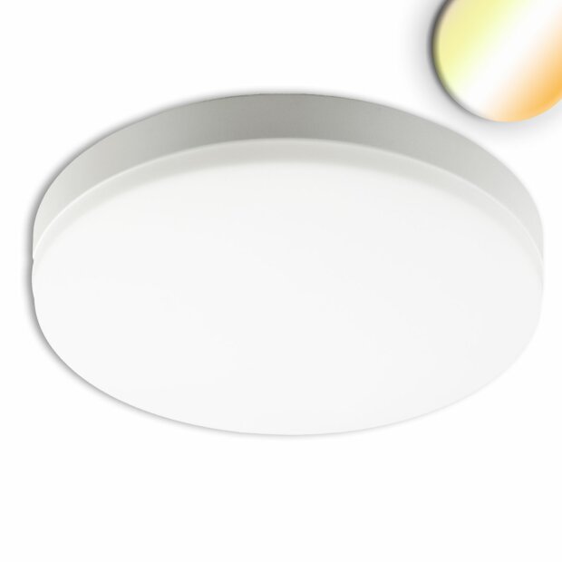 LED Decken/Wandleuchte 18W, weiß, IP54, mit Bew.Sensor+Notlichtfunktion, ColorSwitch 3000|4000|5000K