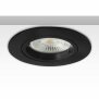 Einbaurahmen rund, Lochausschnitt 68mm, schwarz, für GU10/MR16 Spots