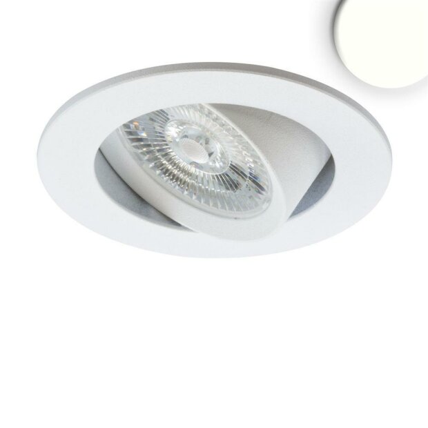 LED Einbauleuchte Slim68 MiniAMP weiß, rund, 8W, 24V DC, neutralweiß, nicht dimmbar