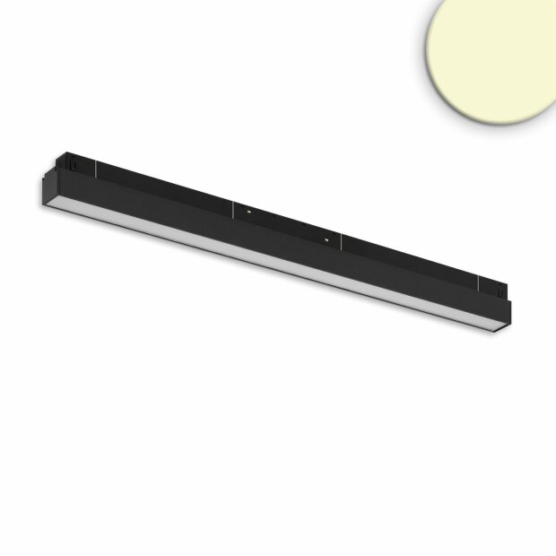 Track48 Linearleuchte 60cm schwarz, 20W, 120°, 48V DC, 3000K, CRI90, DALI dimmbar