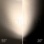 3-Phasen Schienen-Strahler fokussierbar, 24W, 20°-55°, schwarz matt, 3000K, dimmbar