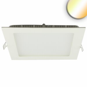 LED Downlight, 24W, eckig ultraflach weiß,...