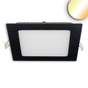 LED Downlight, 24W, eckig ultraflach schwarz, 300x300mm,...