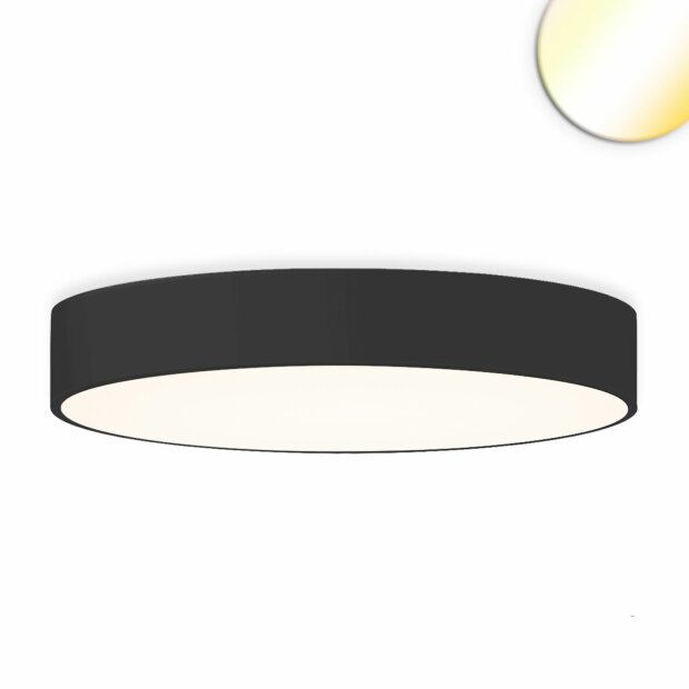 LED Deckenleuchte schwarz, 105W, rund, DN800, ColorSwitch 3000|3500|4000K, dimmbar