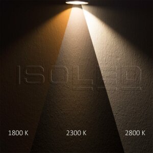 LED Einbauleuchte Sunset Slim68 Alu, eckig, 9W, 1800-2800K, Dimm-to-warm