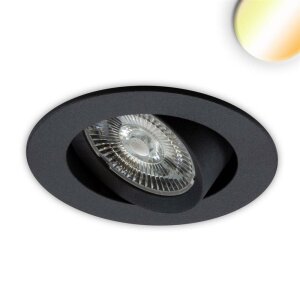 LED Einbauleuchte Sunset Slim68 schwarz, rund, 9W,...