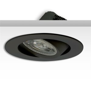 LED Einbauleuchte Sunset Slim68 schwarz, rund, 9W,...