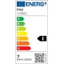 E27 LED Birne, 7W, klar, warmweiß, 3er Pack