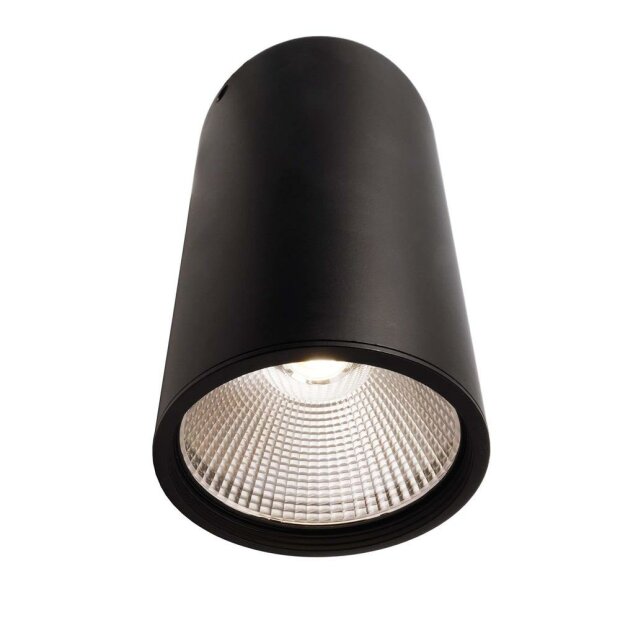 Deckenaufbauleuchte, Luna, 40 W, 4000 K, Schwarz, 220-240 V/AC