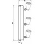 Deckenaufbauleuchte, Leporis Linear III, 3x max. 50 W GU10, Weiß, 220-240 V/AC, 50 / 60 Hz, IP 20