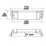 Sys-Pro Funk/Push/1-10V Input, Triac-Dimmer, 230V, 300VA, Phasenan-/Abschnitt wählbar