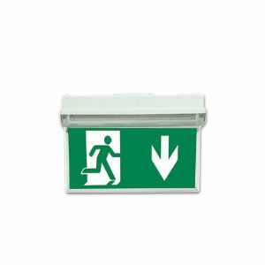 Vertikales Schild für LED Notlicht/Fluchtwegleuchte UNI4