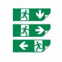 Vertikales Schild für LED Notlicht/Fluchtwegleuchte UNI4