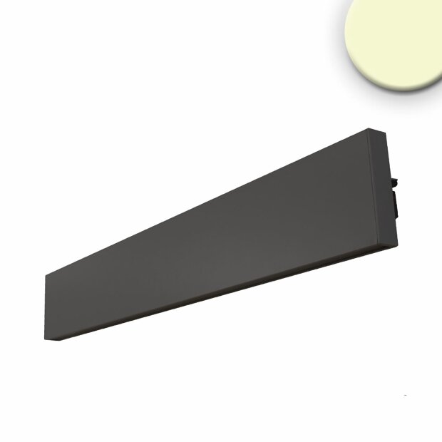 LED Wandleuchte Linear Up+Down 600, 610mm, 25W, IP40, schwarz, warmweiß