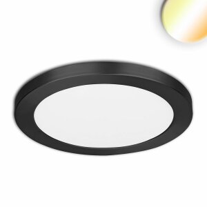 LED Aufbau/Einbauleuchte Slim Flex, 18W, schwarz,...