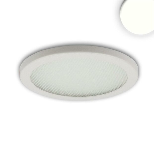 LED Downlight Flex 8W, prismatisch, 120°, Lochausschnitt 50-100mm neutralweiß, dimmbar