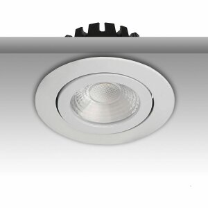 LED Einbaustrahler, weiß, 8W, 36°, rund,...