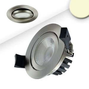 LED Einbaustrahler, silber, 8W, 60°, rund,...